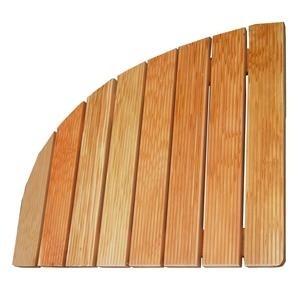Pedana doccia iroko angolare cm 63x63