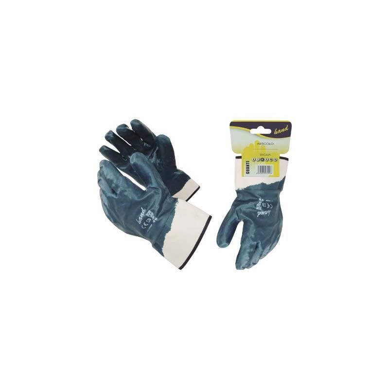 Guanto doppia spalmatura nitrile blu tg 10