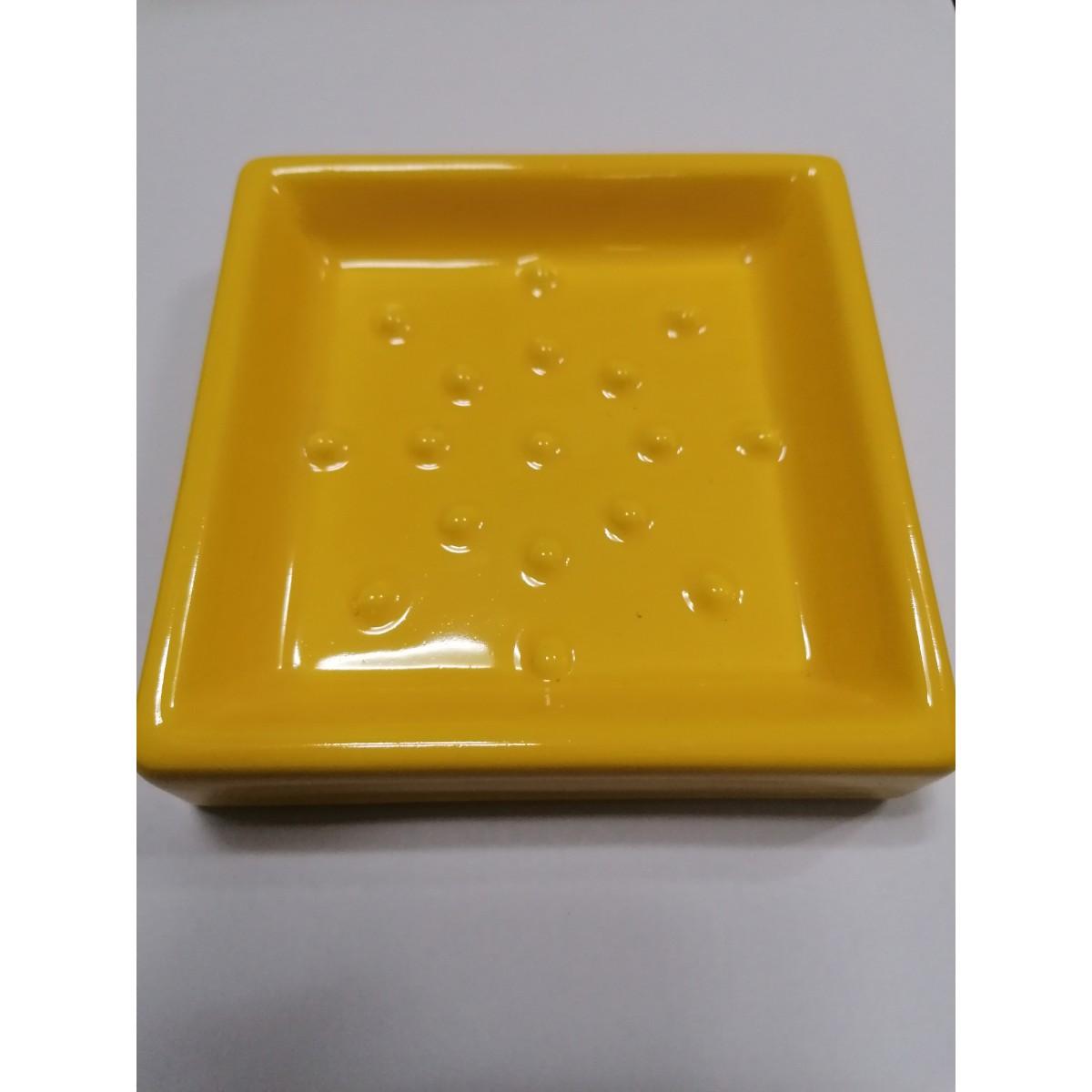 Portasapone quadra giallo