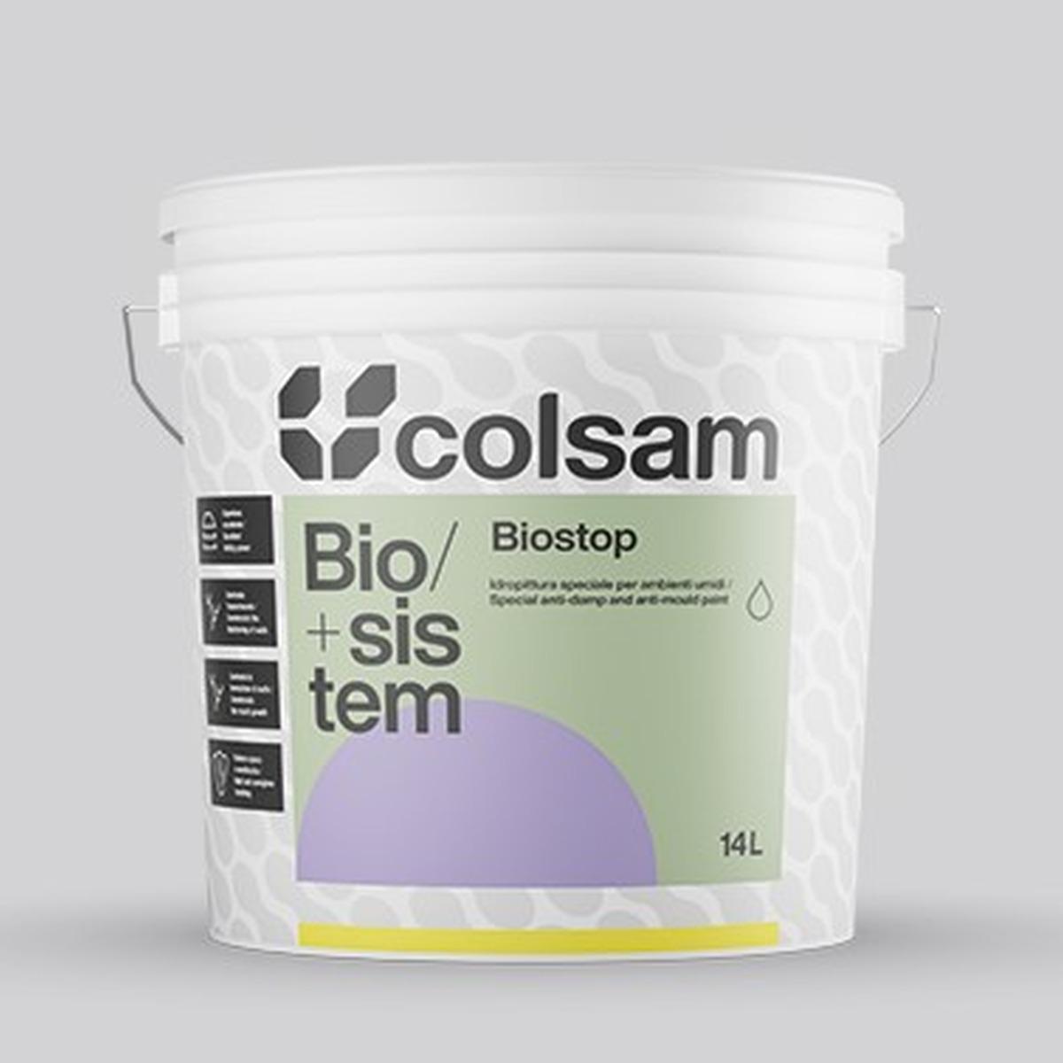 Biostop bianco base antimuffa lt 14
