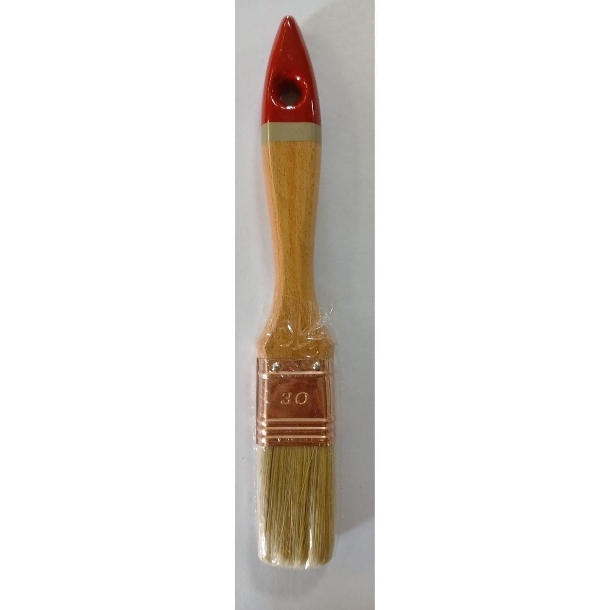 Pennello manico legno piatto cm 7