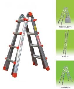 Scala telescopico alluminio 6+6 h 6,12 mt