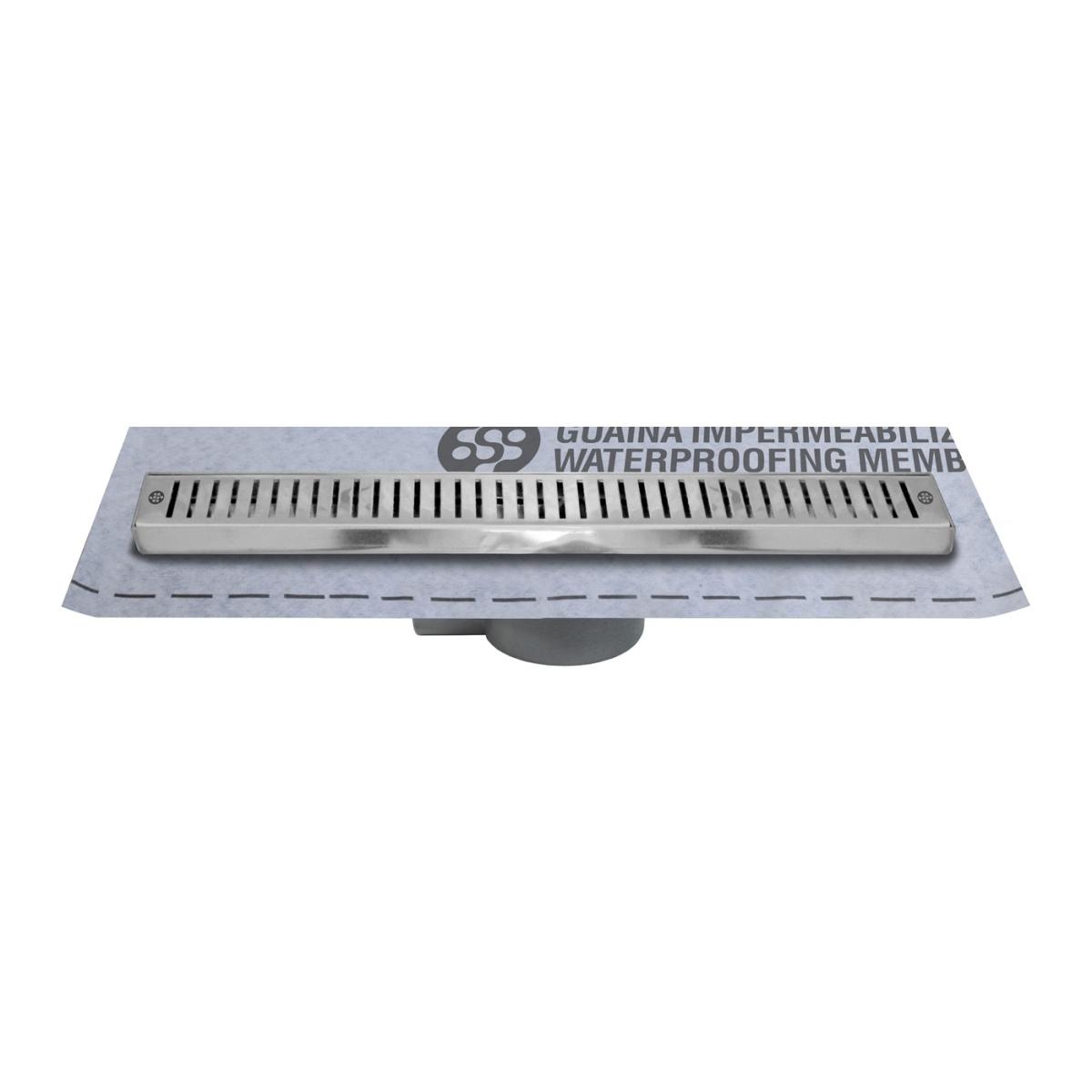 Canaletta doccia con griglia inox cm 55