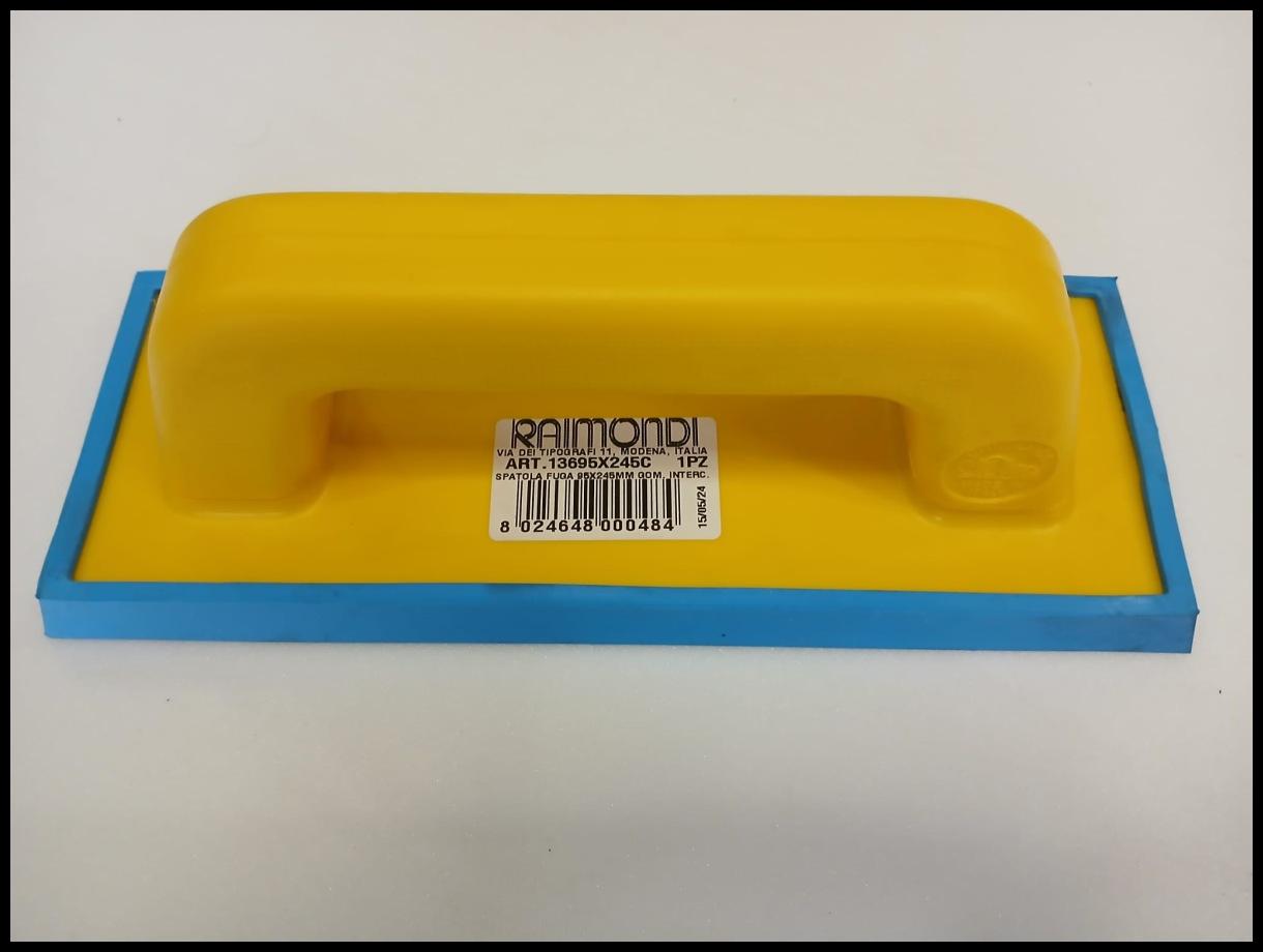 Frattone giallo/blu gomma intercambiabile per stuccare cm 12x24