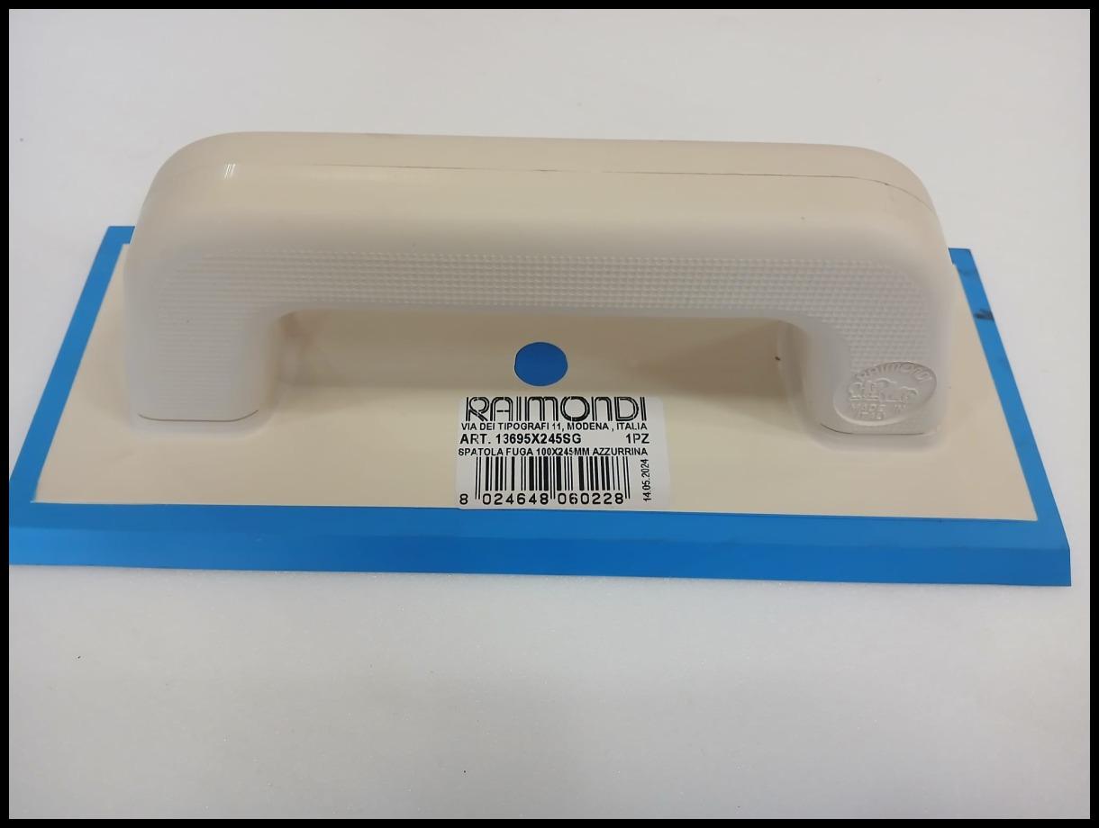 Frattone gomma/azzurra morbida per stuccare cm 12x24