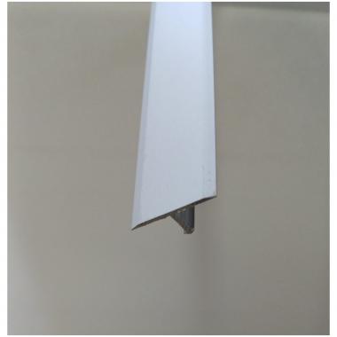 Giunto alluminio t satinato mm 20x0,90