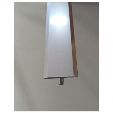 Giunto alluminio t cromo mm 20x0,90