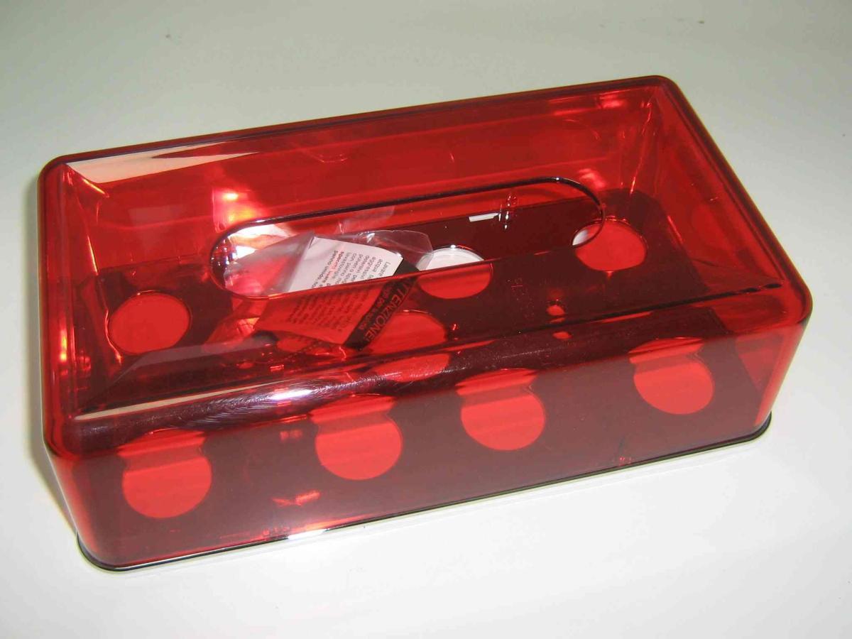 Porta kleenex serie classic rosso
