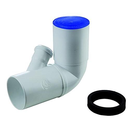 Curva wc 1 attacco innesto Ø 90x50 bianca