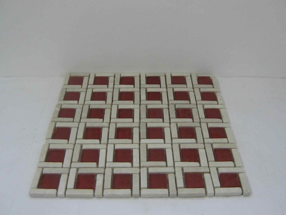 Bottoncino rosso rodi cm 29,5x29,5