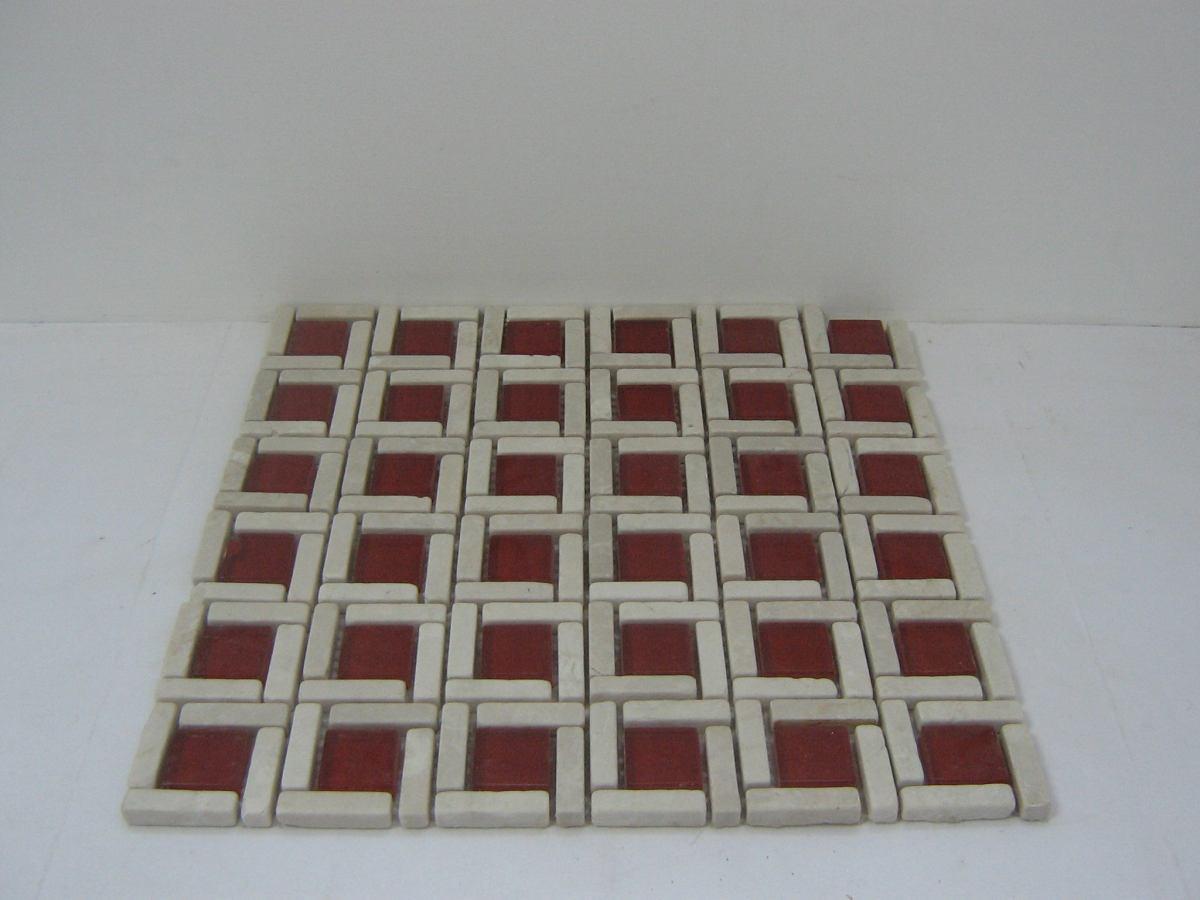 Bottoncino rosso rodi cm 29,5x29,5